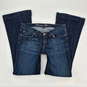 2000s Gap Premium Flare Jeans Dark Wash low rise boot cut y2k denim size 8